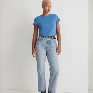 Madewell Light Blue curvy 90s straight leg jeans